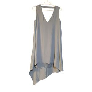 BCBG Maxazria Shana Size XS Light Blue Layered Asymmetrical Hem Party Slip Dress